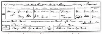  ??  ?? Our Welsh expert Beryl Evans found Mary Ellis’ marriage to Daniel Davies in 1876 on Findmypast