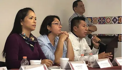  ?? ESPECIAL ?? Lizeth Sánchez García sostuvo una reunión con funcionari­os federales.