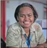  ?? ?? Fiji Sun journalist Kelera Sovasiga who covers Climate Watch stories