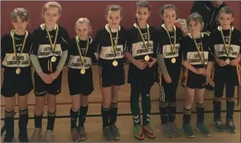  ?? The Listowel Under-10 Indoor Soccer team that won gold medals at the Community Games county finals ??