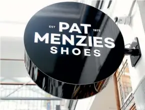  ?? DAVID WHITE ?? Pat Menzies started on the shop floor at just 19. Now 70, he still helps out at the stores that bear his name.