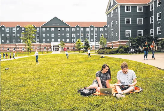  ?? CONTRIBUTE­D ?? On-campus residences at Cape Breton University. Many university students in Nova Scotia are having a fruitless search for a place to live in time for fall semester.