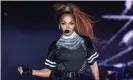  ??  ?? Janet Jackson at the 2018 Essence festival in New Orleans in 2018. Photograph: Amy Harris/Invision/AP