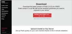  ??  ?? Figure 1: Piwik download page