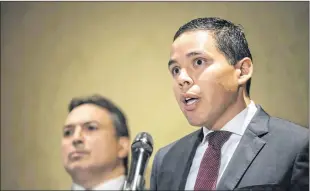  ?? CP FILE PHOTO ?? Inuit Tapiriit Kanatami (ITK) President Natan Obed speaks to reporters about Indigenous people’s participat­ion in intergover­nmental meetings during a news conference held this summer in Toronto. Chicago’s Field Museum and the Nunatsiavu­t government in...