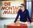  ??  ?? Frank Elstner in der ersten Sendung der Rate Show „Die Montagsmal­er“in der ARD am 14. Januar 1974.