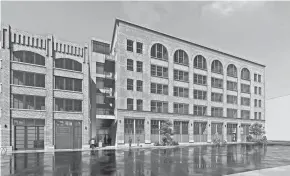  ?? ENGBERG ANDERSON ARCHITECTS ?? The conversion of the Lindsay Brothers and Walsh buildings to apartments will include a new connector added between the two structures.