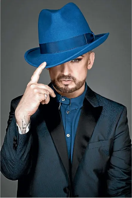  ??  ?? Boy George says working on The Voice sits comfortabl­y with him ‘‘because it’s music and you get to share some of your experience and wisdom with people’’.