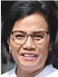  ??  ?? SRI MULYANI INDRAWATI
Menjadi saksi sidang perkara korupsi penyelamat­an Bank Century pada 2014. Posisinya saat itu adalah managing director Bank Dunia.