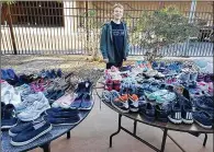  ?? SHERISE NIPPER ?? Kyler Nipper launched Kyler’s Kicks, which has collected and given out more than 25,000 pairs of shoes to the needy.