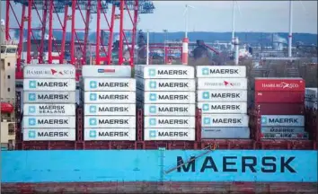  ?? ?? Fremover skal Maersk stå for al transport af Danish Crowns kød. Foto: Bodo Marks/AP