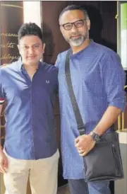  ?? PHOTO: HTCS/PRAMOD THAKUR Bhushan Kumar (left) is producing Blackmail, which is directed by Abhinay Deo (right) ??