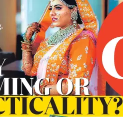  ?? PHOTO: FACEBOOK ?? ▲ Shaili Bhat recently said she felt humiliated at being asked to pay extra for more work on her bridal lehenga