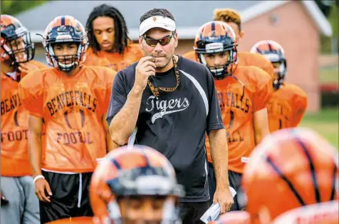  ?? Andrew Rush/Post-Gazette ?? Beaver Falls coach Ryan Matsook, who led the Tigers to WPIAL and PIAA football crowns in 2016, resigned after 11 seasons.