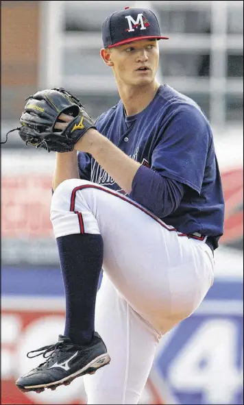  ??  ?? Mike Soroka, who is from Calgary, says playing against older competitio­n has helped him prepare for the next step in his career.