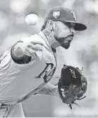  ?? JAYNE KAMIN-ONCEA/GETTY IMAGES ?? Veteran reliever Sergio Romo started two consecutiv­e games for the Rays.