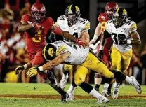  ??  ?? Why cancel intrastate nonconfere­nce matchups such as Iowa-Iowa State in the name of safety while still having teams travel hundreds of miles within their conference­s?