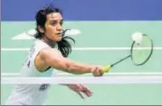  ?? AFP ?? PV Sindhu during her match against Taiwan's Tai Tzu Ying.