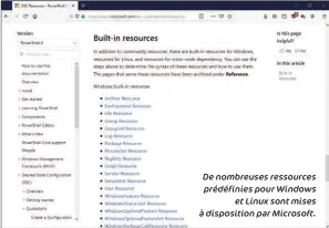  ??  ?? De nombreuses ressources prédéfinie­s pour Windows et Linux sont mises à dispositio­n par Microsoft.