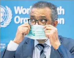  ?? ?? COVID coverup: Biden didn’t object to the re-election of Tedros Adhanom Ghebreyesu­s, the Beijing-friendly boss of the World Health Organizati­on.