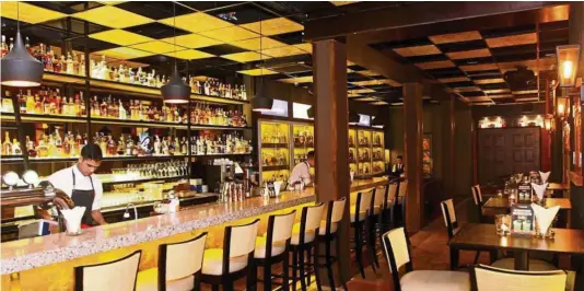  ?? — M. AZHAR ARIF/The Star ?? The Rum Bar stocks more than 250 brands of rum, most of which can be ordered by the glass.