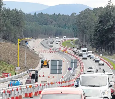  ??  ?? The 40mph speed limit was also removed as the stretch was opened to traffic early on Saturday.