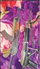  ?? HT PHOTO ?? The photos of snatched weapons posted on the social media by militant outfit Hizbul Mujahideen.