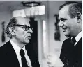  ??  ?? Silvers (right) with Isaiah Berlin in 1982