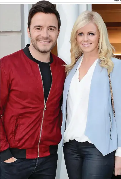  ??  ?? Financial woes: Shane Filan and wife Gillian, who got into difficulti­es after the property crash