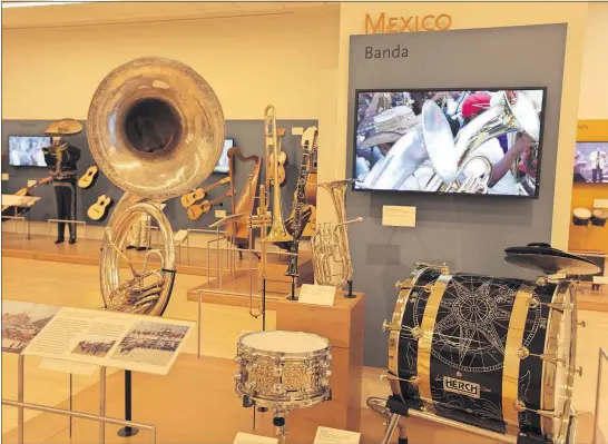  ?? [STEVE STEPHENS/DISPATCH ] ?? An exhibit that explores the tradition of Mexican brass bands