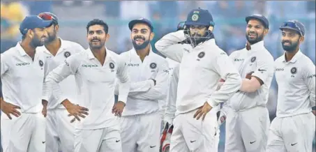  ?? AFP ?? By beating Sri Lanka 10 in the recently concluded threematch Test series, India won their ninth series on the trot and equalled Australia’s and England’s record.