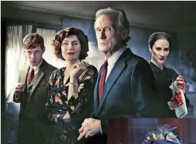  ??  ?? Luke Treadaway, Anna Chancellor, Bill Nighy y Morven Christie, en Ordeal by Innocence.