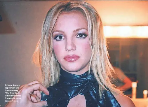  ?? HULU ?? Britney Spears appears in the documentar­y “The New York Times Presents: Framing Britney Spears.”