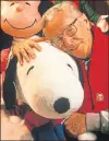  ??  ?? Schulz with Snoopy