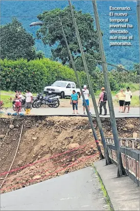  ?? TATIANA ORTIZ / EXPRESO ?? Escenario. El nuevo temporal invernal ha afectado aún más el panorama.