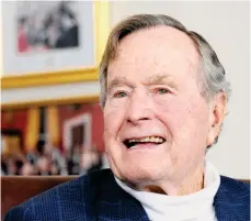  ?? /EFE ?? El expresiden­te George H. W. Bush presentó insuficien­cia respirator­ia.