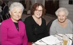  ??  ?? Marian Whelan, Mary McCarthy and Catherine Doyle from Ballyfad ICA Guild.
