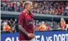  ?? ?? Lisandro Martínez said the words between André Onana and Harry Maguire were just part of football. Photograph: Ash Donelon/Manchester United/Getty Images