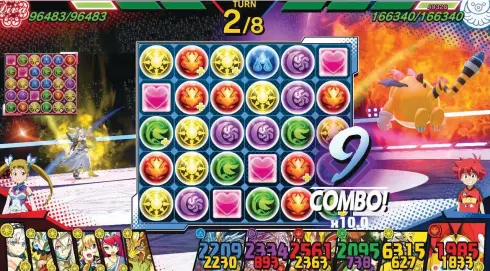  ??  ?? The UI is appalling. Your total damage, often the most satisfying thing in the game, is a tiny number that flashes up for a nanosecond. At least the combo count is nice and big – and yes, we’re showing off a bit in this shot