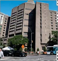  ??  ?? PRISON: Manhattan’s Metropolit­an Correction­al Centre, where Epstein’s body was discovered. Right: A typical cell