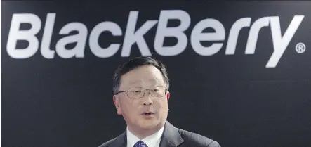  ?? MANU FERNANDEZ/ THE ASSOCIATED PRESS ?? CEO John Chen says BlackBerry is “entering into a different phase” to focus on its software offerings.