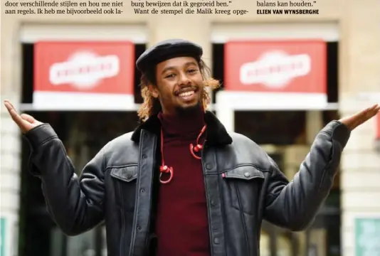  ?? FOTO JAN VAN DER PERRE ?? Malik Mohammed voor de Arenberg: “Donderdag kan ik aan een mooi gevulde schouwburg bewijzen dat ik gegroeid ben.”