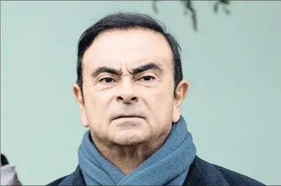  ?? ETIENNE LAURENT / EFE ?? La detención de Carlos Ghosn ha abierto una crisis entre Renault y Nissan