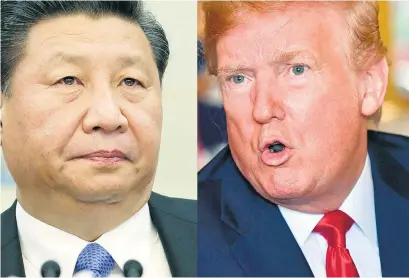  ??  ?? Xi Jinping y Donald Trump, enfrentado­s por las hipótesis del origen del coronaviru­s.
