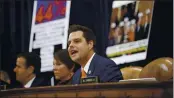  ?? PATRICK SEMANSKY — THE ASSOCIATED PRESS FILE ?? Rep. Matt Gaetz, R-Fla., gives his opening statement during a House Judiciary Committee markup of the articles of impeachmen­t against President Donald Trump on Capitol Hill in Washington.