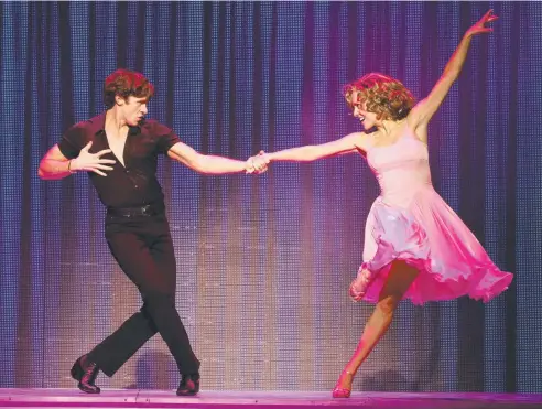  ?? Picture: JEFF BUSBY ?? TOP TALENT: Kurt Phelan as Johnny and Kirby Burgess as Baby in
Dirty Dancing
at QPAC’s Lyric Theatre.