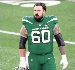  ?? Bill Kostroun / Associated Press ?? Center Connor McGovern has been the one constant on the Jets’ offensive line this season.