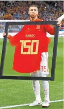  ??  ?? Ramos llegó a 150 juegos con La Roja