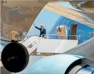 ?? AP ?? President Joe Biden boards Air Force One at Andrews Air Force Base, Maryland, on his way to travel to Seoul, South Korea, to begin his first trip to Asia as president.
