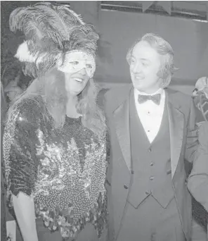  ?? Houston Chronicle file photo ?? Developer J.R. McConnell and wife Mary attended Houston Grand Opera’s “30 Years of Opera: A Masked Ball Celebratio­n” on March 8, 1986, at the Lincoln Hotel on Post Oak.